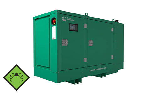 28 kVA Cummins Q Range Silent Diesel Generator - Cummins C28D5Q Genset
