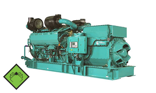Відкритий дизельний генератор Cummins потужністю 3000 кВА - генераторна установка Cummins C3000D5
