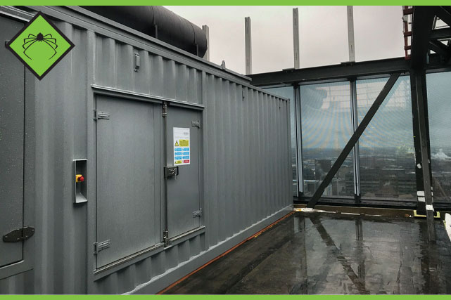 1675kVA Rooftop Life Safety Diesel Generator Installation