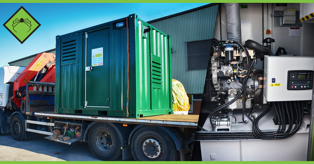 Bespoke Designed & Built 10-foot Acoustic Diesel Generator Enclosure